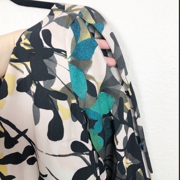 Anthro Maeve Shaded Forest Split Sleeve Dress Size XS - Picture 5 of 8